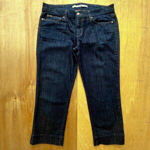 JOE’S SLIT HEM KICKER BAGGY WIDE LEG CROPPED JEANS WOMEN’S sz 30 Low Rise Denim